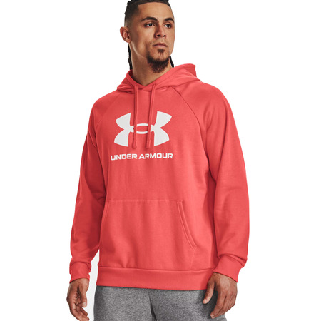 UA Herren Rival Fleece Logo Hoodie "Venom Red"