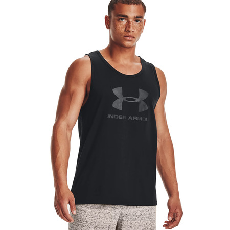 UA Herren Sportstyle Logo Tank "Schwarz"