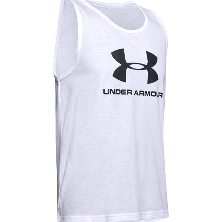 UA Herren Sportstyle Logo Tank "White"