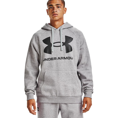 UA Rival Fleece Big Logo Hoodie "Mod Gray Light"