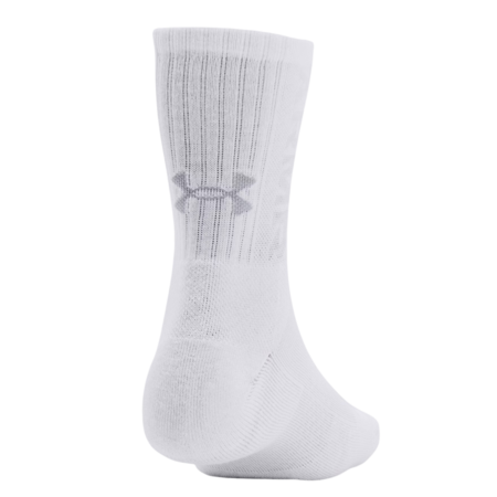 UA Unisex 3-Maker 3-Pack Mid-Crew Socks "White-Mod Gray"