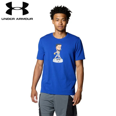 Unter Armour Herren Curry Bobblehead Kurzarm Tee "Blau"