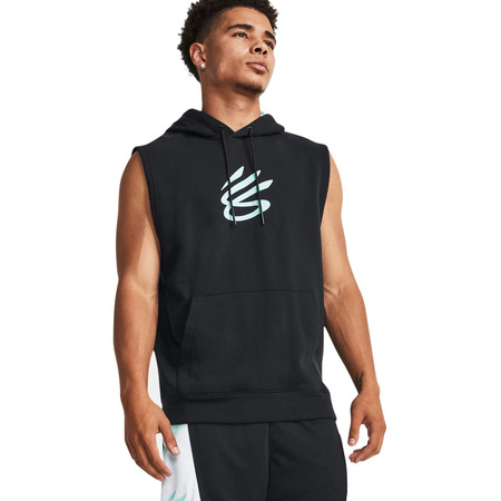 Unter Armour Herren Curry Fleece Sleeveless Hoodie Schwarz