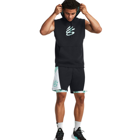 Unter Armour Herren Curry Fleece Sleeveless Hoodie Schwarz