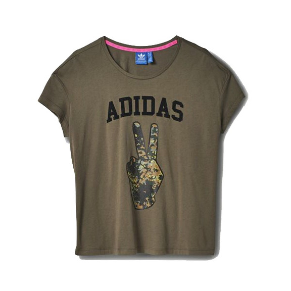 Adidas Originals Camiseta "Frieden" (caqui/rosa)