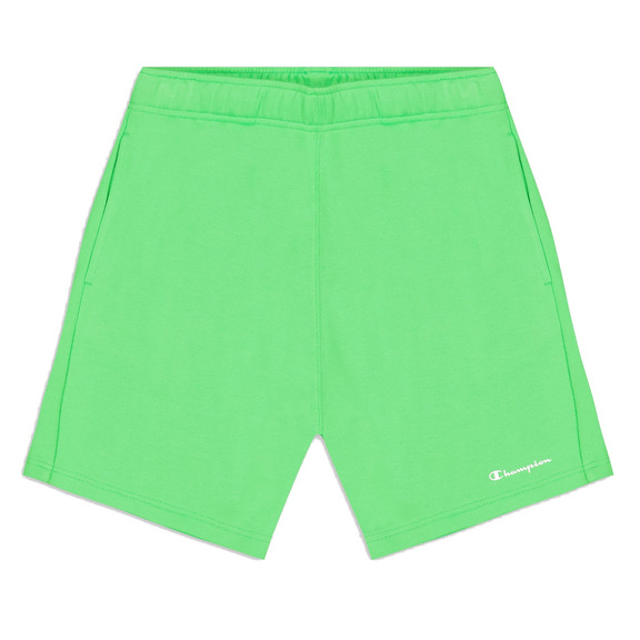 Champion Legacy Script Logo Power Blend Französisch Terry Bermuda "Lime Green"