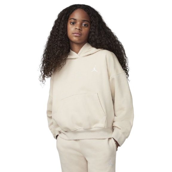 Jordan Girls Brooklyn Essentials Pullover Hoodie "Legend LT Brown"