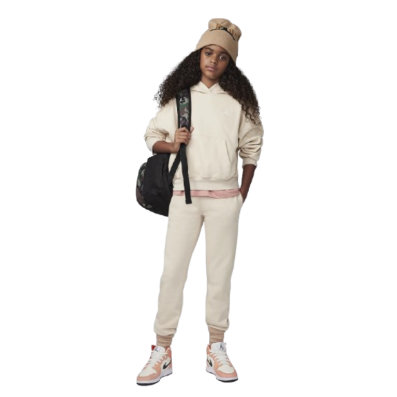 Jordan Girls Brooklyn Essentials Pullover Hoodie "Legend LT Brown"