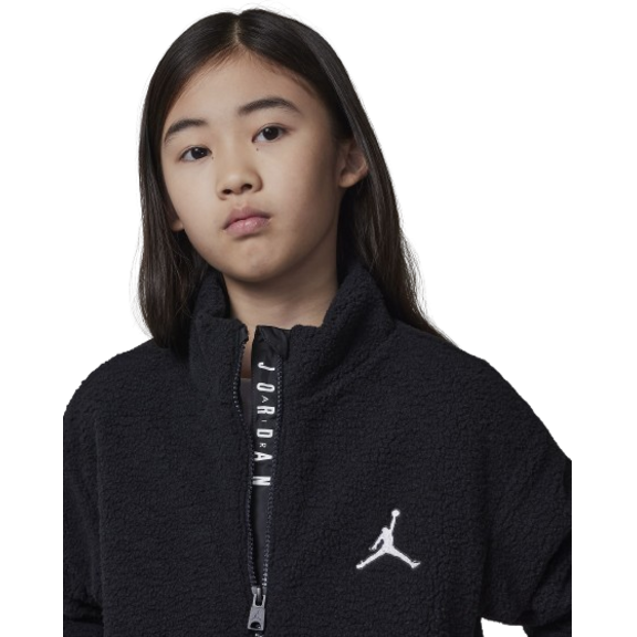 Jordan Girls Jumpman High Pile Sherpa Jacke "Black"