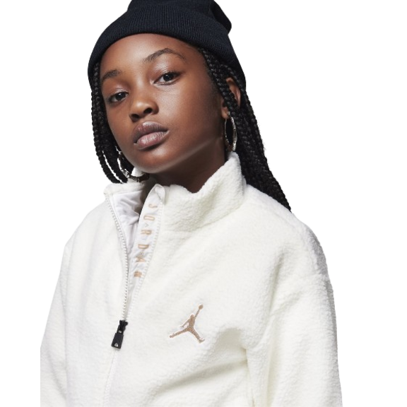 Jordan Girls Jumpman High Pile Sherpa Jacke "Sail"