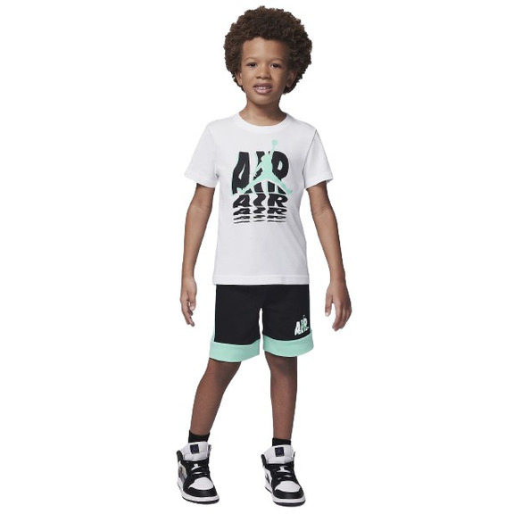 Jordan Infants JDB Galaxy French Terry Tee + Shorts Set "Black"