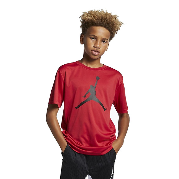 Jordan Kids Jumpman Logo Dri-FIT Tee "Gym Red"