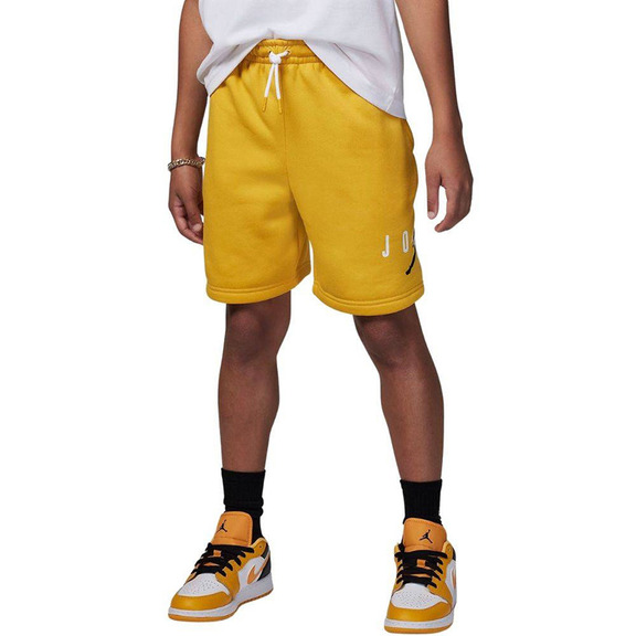 Jordan Kinder Jumpman Logo Nachhaltige Fleece Shorts "Yellow Ocre"