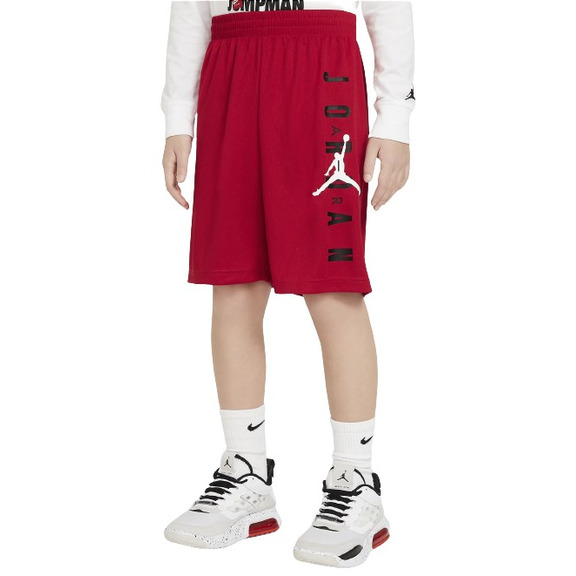 Jordanien Kinder Vert Mesh Short "Gym Red"