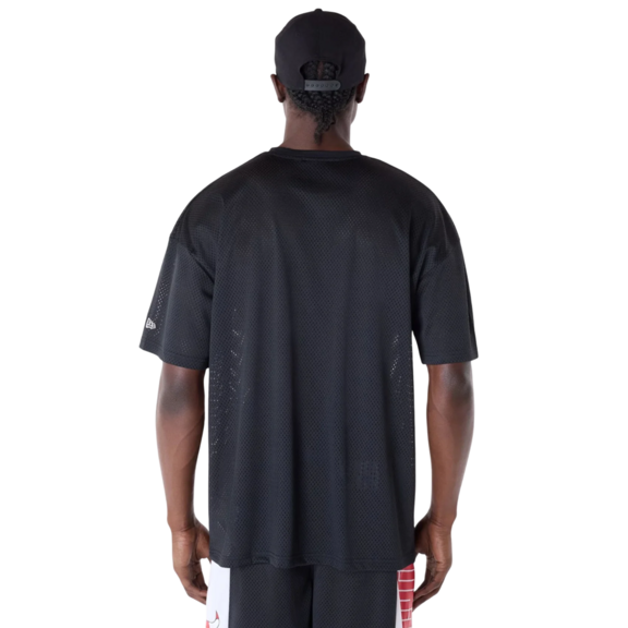 New Era NBA Chicago Bulls Graphic Mesh T-Shirt "Black"