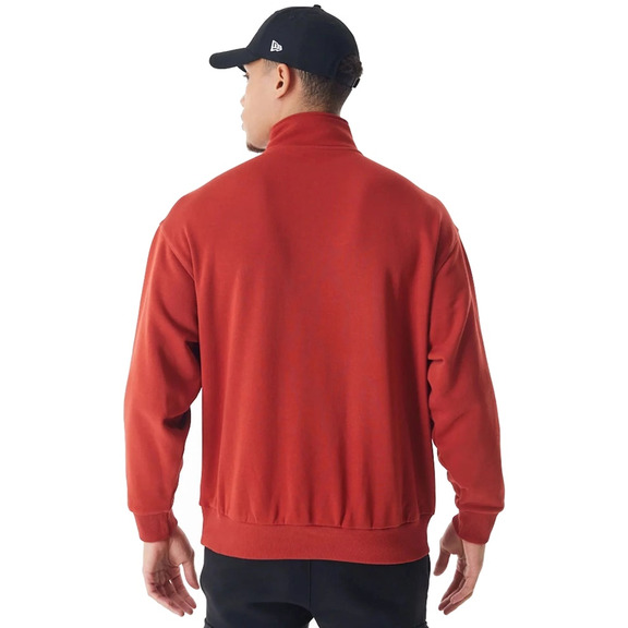 Neue Era NBA Chicago Bulls Lifestyle Quarter Zip Sweater "Red"