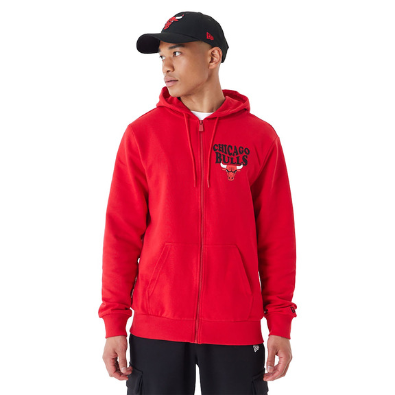 Neu Era NBA Chicago Bulls Script Red Full Zip Hoodie