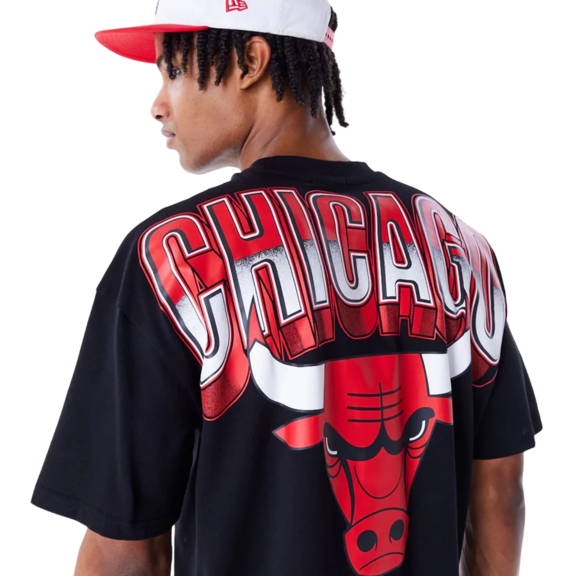 Neue Era NBA Chicago Bulls Tech Oversized T-Shirt "Black"