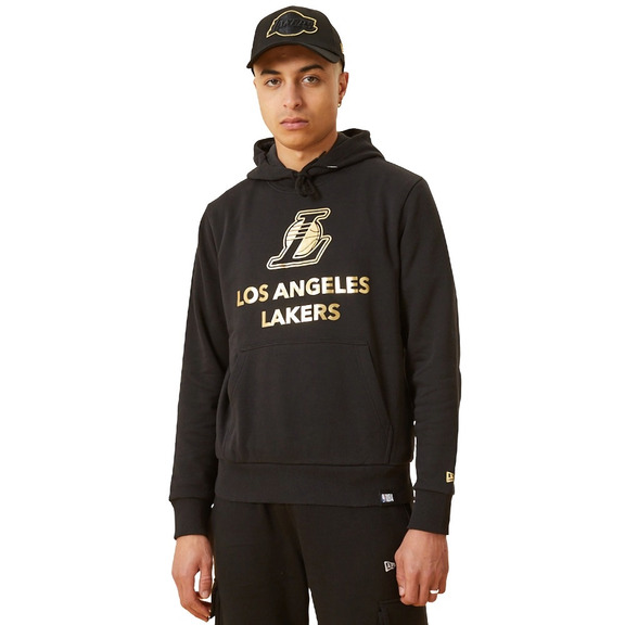 Neu Era NBA L.A Lakers Metallic Gold Logo Hoodie