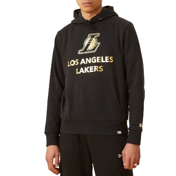 Neu Era NBA L.A Lakers Metallic Gold Logo Hoodie