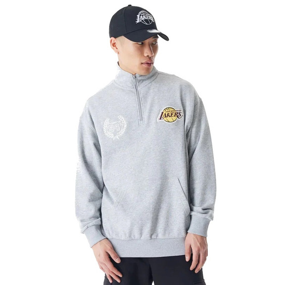 Neuzeit NBA LA Lakers Lifestyle Quarter Zip Sweater "Grey"