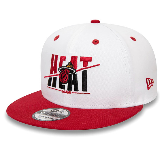 Neu Era NBA Miami Heat Crown Weiß 9FIFTY Snapback Cap