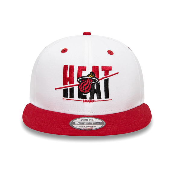 Neu Era NBA Miami Heat Crown Weiß 9FIFTY Snapback Cap