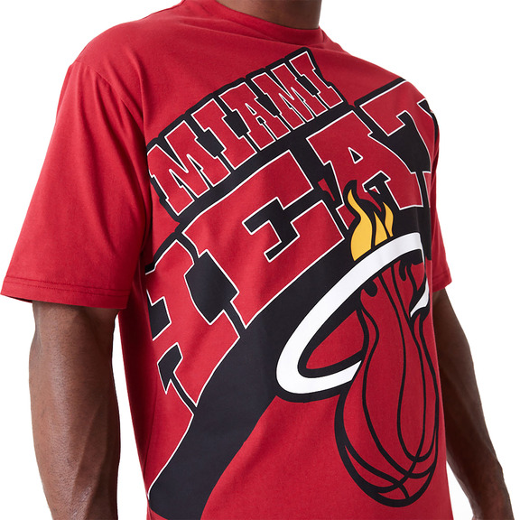 Neu Era NBA Miami Heat Large Wordmark Oversized T-Shirt