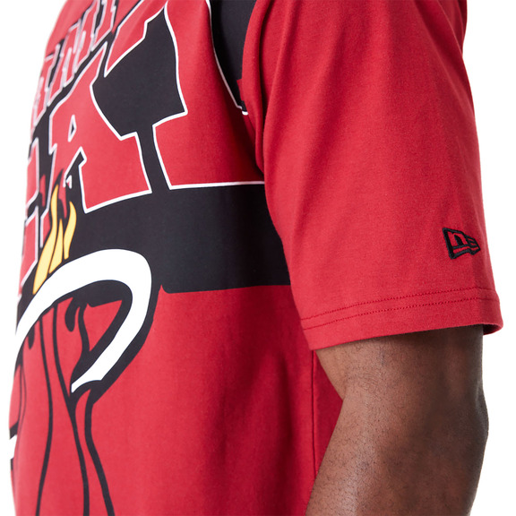 Neu Era NBA Miami Heat Large Wordmark Oversized T-Shirt