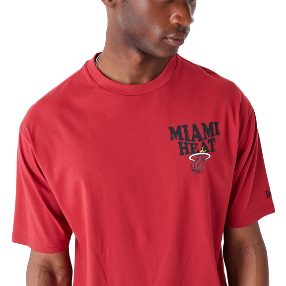 Neu Era NBA Miami HeatScript überdimensionales T-Shirt