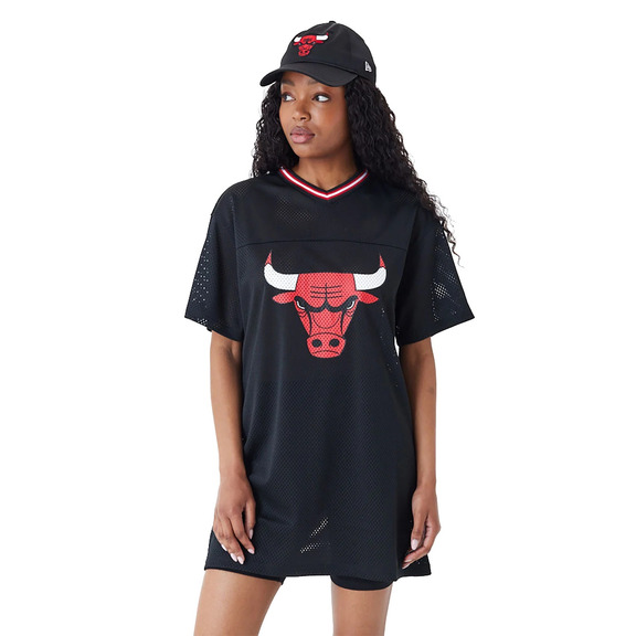 Neu Era NBA Team Chicago Bulls Frauen Mesh Kleid T-Shirt