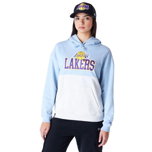 Neu Era NBA Damen LA Lakers Oversized Pullover Hoodie "Pastel Blue"