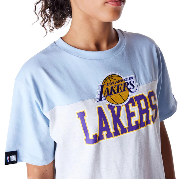 Neu Era Womens NBA LA Lakers Oversized T-Shirt "Pastel Blue"