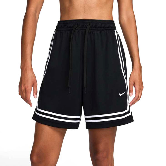 Nike Short Crossover Dri Fit 18 cm Frau "Black/White"