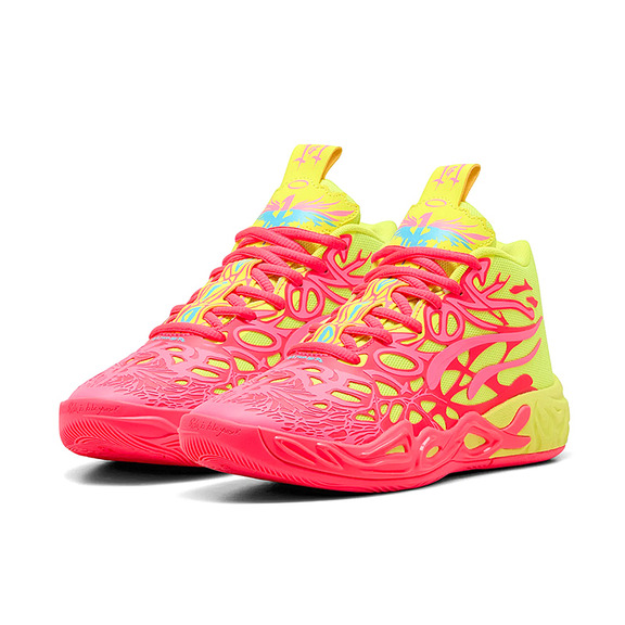 LaMelo Ball MB.04 1Love Junior "Pink Alert-Yellow"