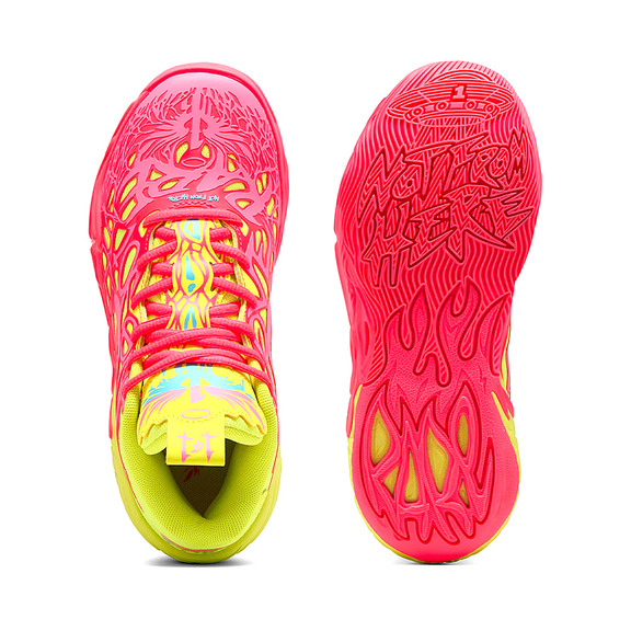 LaMelo Ball MB.04 1Love Junior "Pink Alert-Yellow"