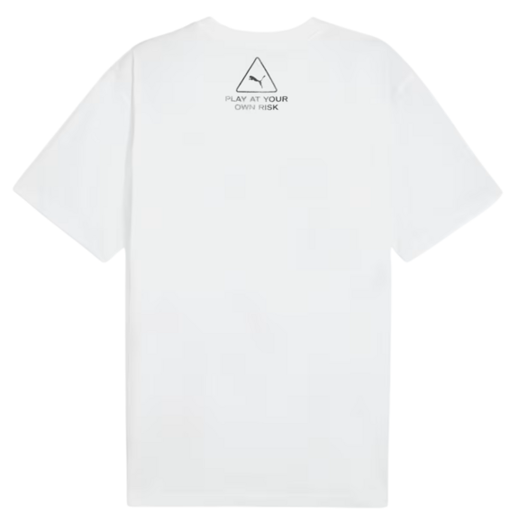 Puma Scoot Caution Graphic Tee "White"