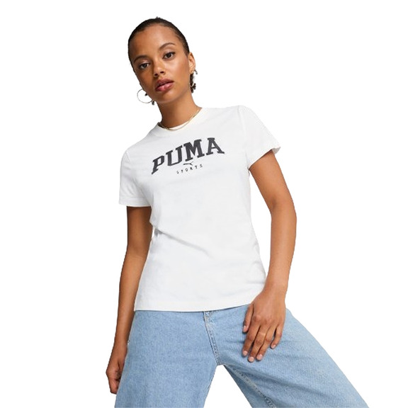 Puma SQUAD Graphic Tee "Weiß-Schwarz"