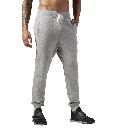 Reebok M Elemente Saisonale französische Terry Cuff Pant (mittelgrau Heather)