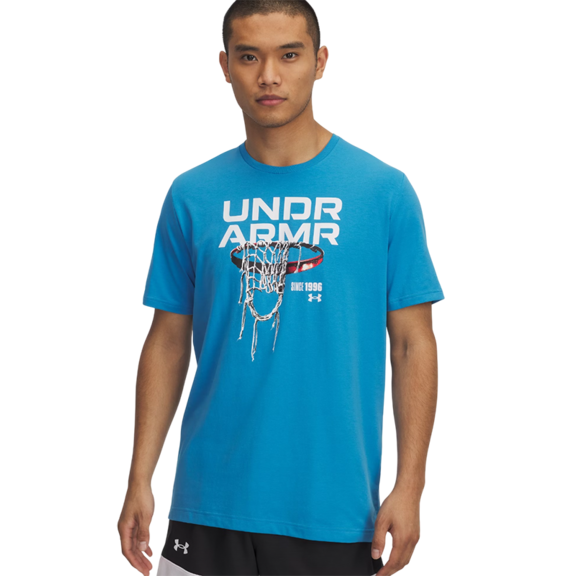 UA Hoops Net Short Sleeve T-Shirt "Blue"