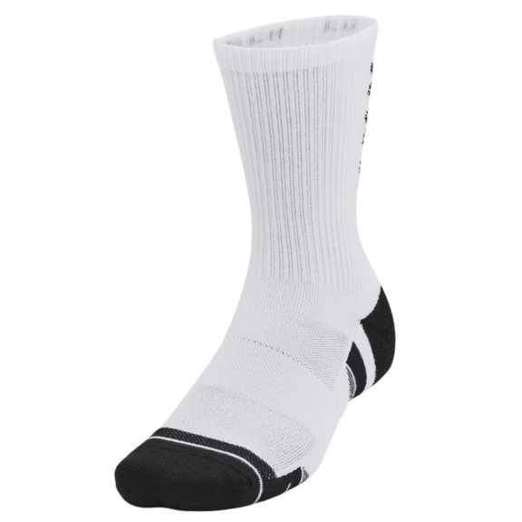 UA UnisexPerformance Tech 3-Pack Crew Socks "White-Black"