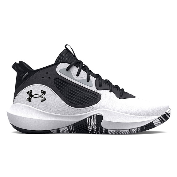 Unter Armour Basketball Unisex Lockdown 6 "White-Jet Gray"