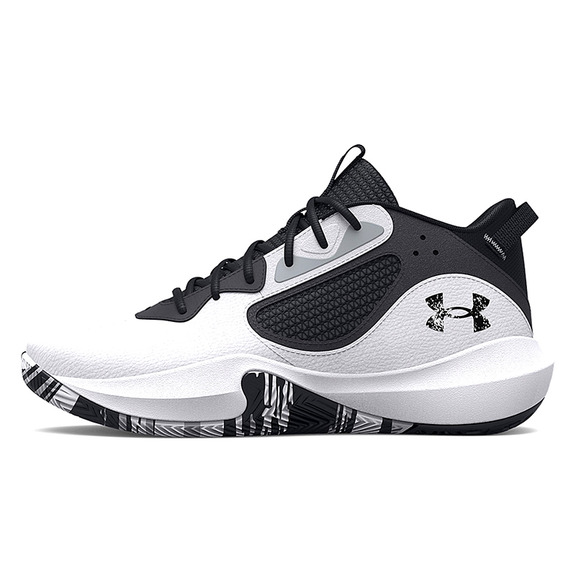 Unter Armour Basketball Unisex Lockdown 6 "White-Jet Gray"