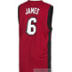 Replica Lebron James Miami Adidas T-Shirt (burgund/schwarz)