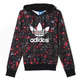 Adidas Originals Mujer Sudadera Trefoil Logo Flower Allover Print (negro/multicolor)