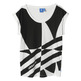 Adidas Originals Mujer Camiseta Deconstructed Trefoil (blanco/negro)