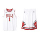 Set NBA Derrick Rose Bulls (weiß/rot)