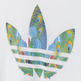 Original Adidas Camiseta Mujer Bird Logo (weiß/multicolor)