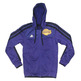 Adidas Angeles Lakers Jacke Zip (violett/schwarz/gelb)