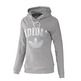 Adidas Original Slim Hoodie Woman ́s (grau/weiß)